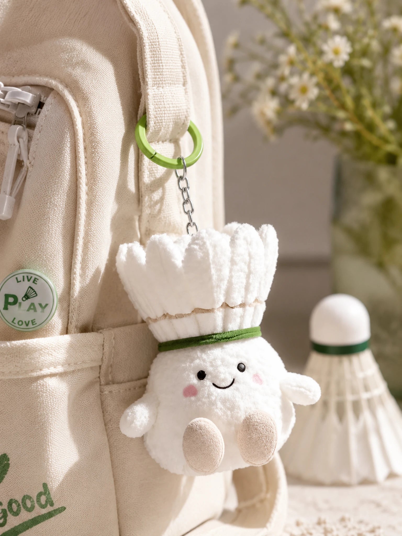 Badminton Keychain