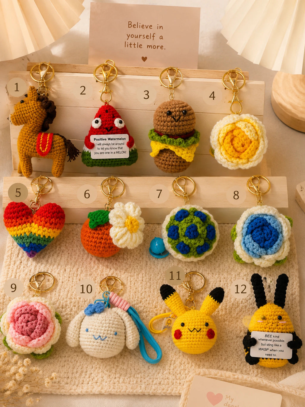 Crochet Bagcharm Keychains