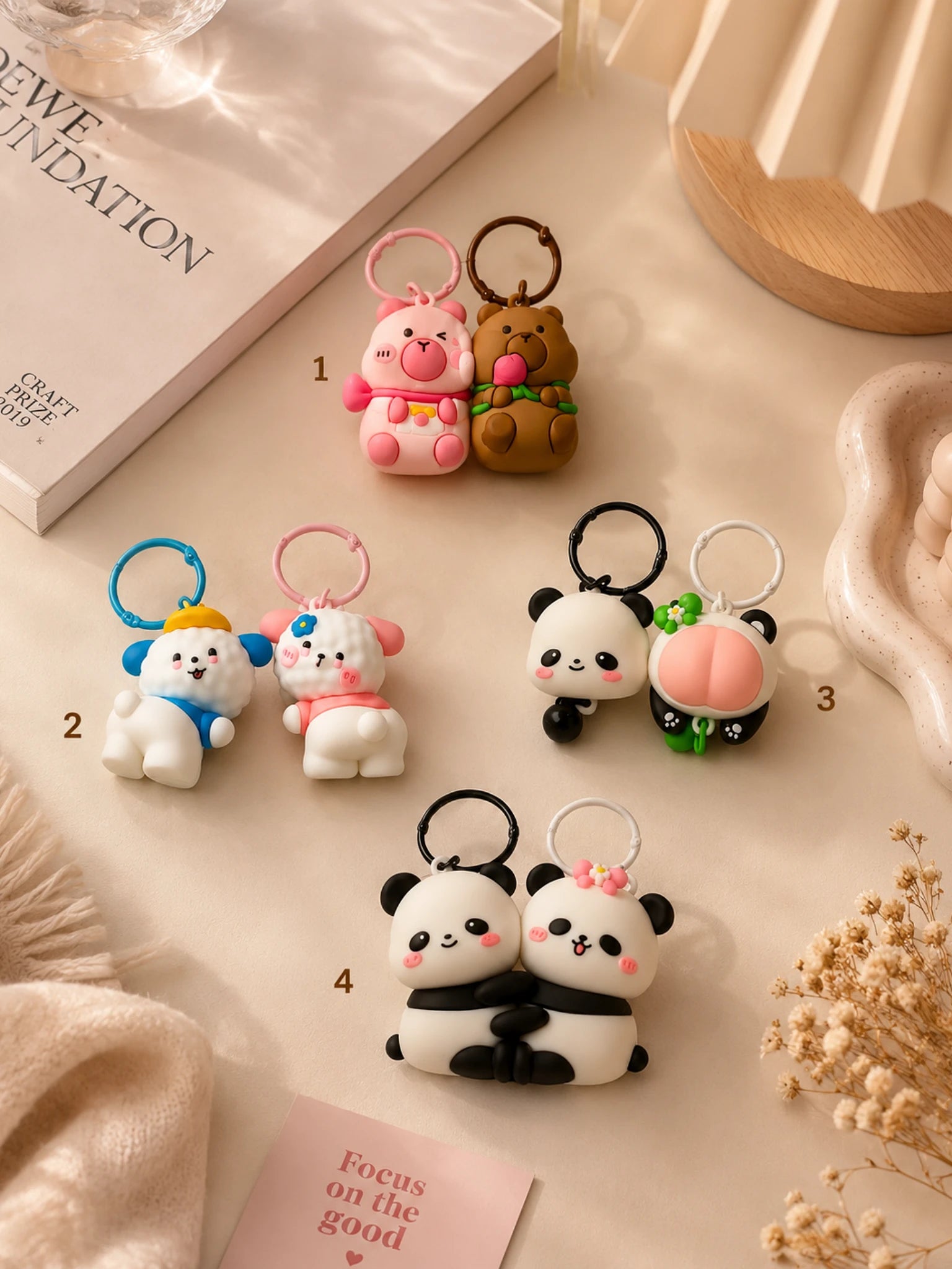 Couple Magnet Keychains