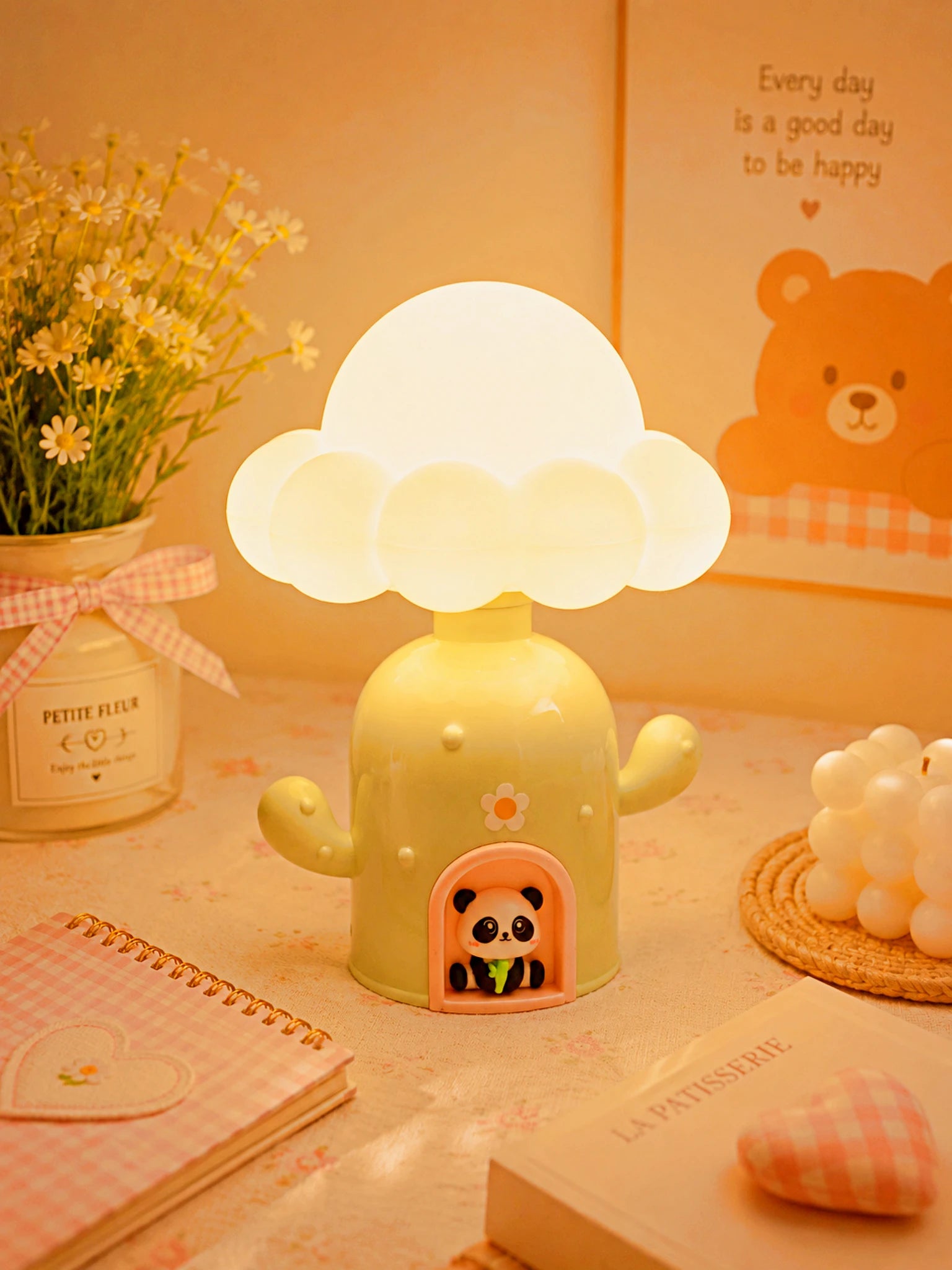 Panda Cactus Lamp
