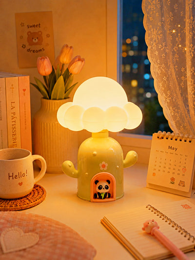 Panda Cactus Lamp