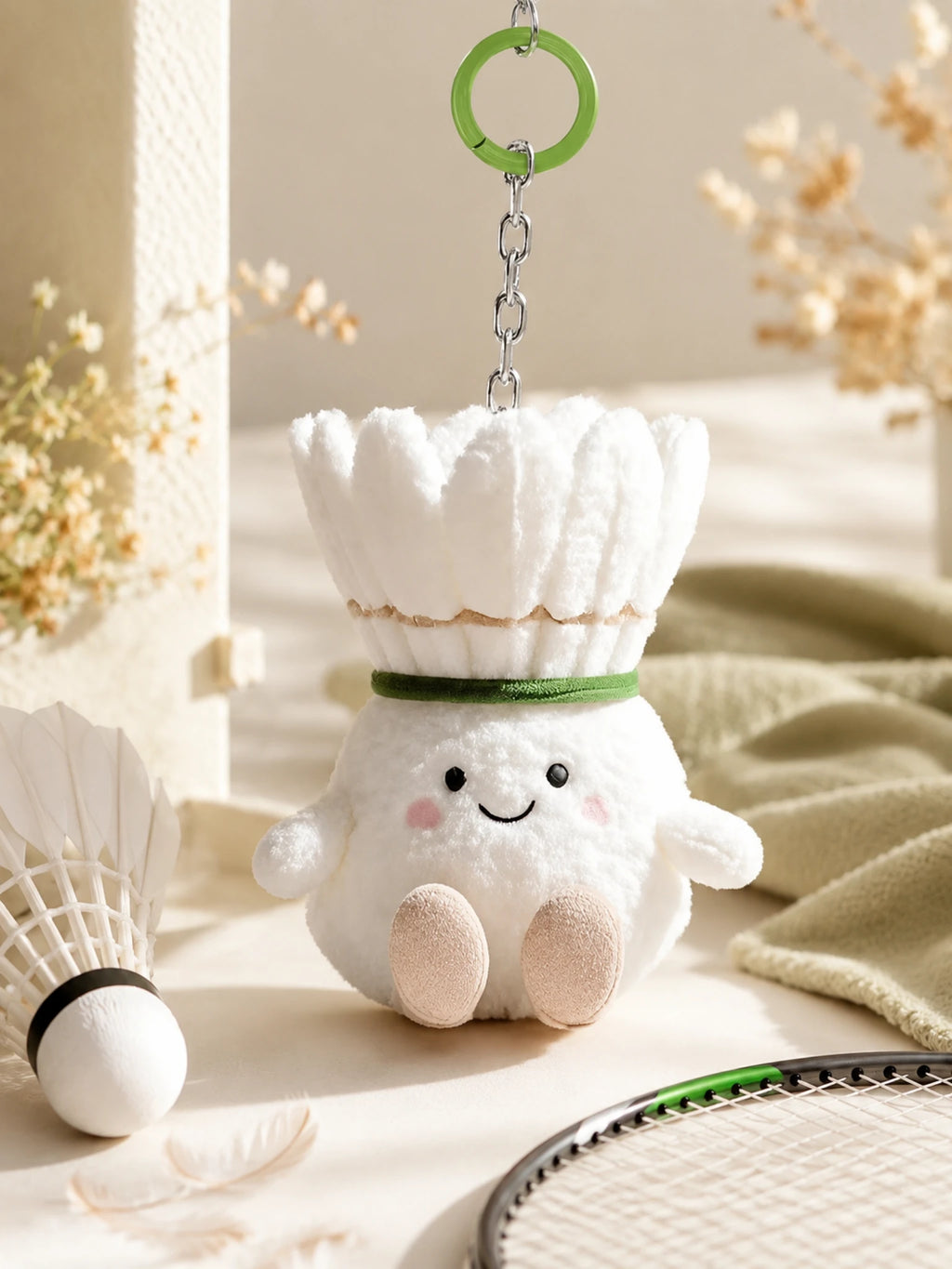 Badminton Keychain