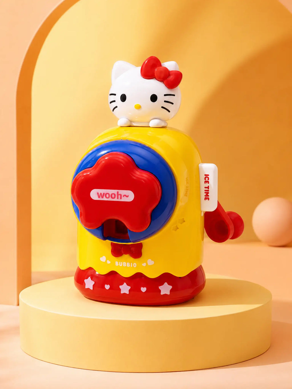Hello Kitty ice shaver in premium studio lighting