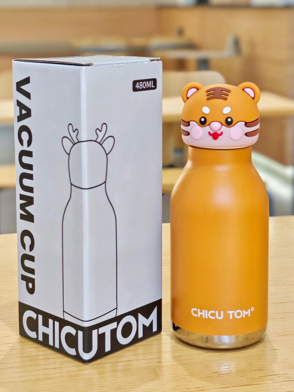 Creative Cartoon Animal Head Bottle 480ml – 9 Cute Designs