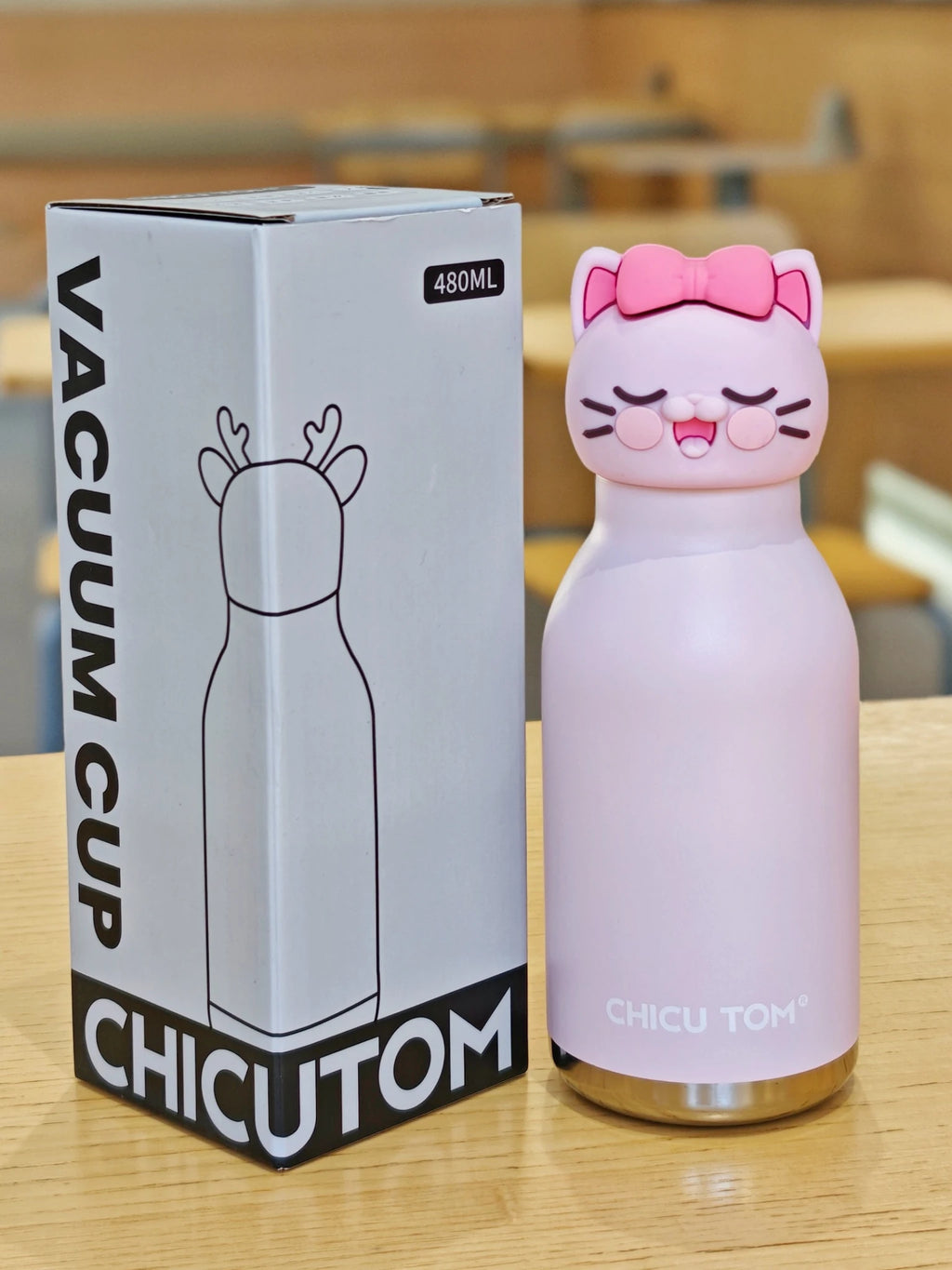 Creative Cartoon Animal Head Bottle 480ml – 9 Cute Designs