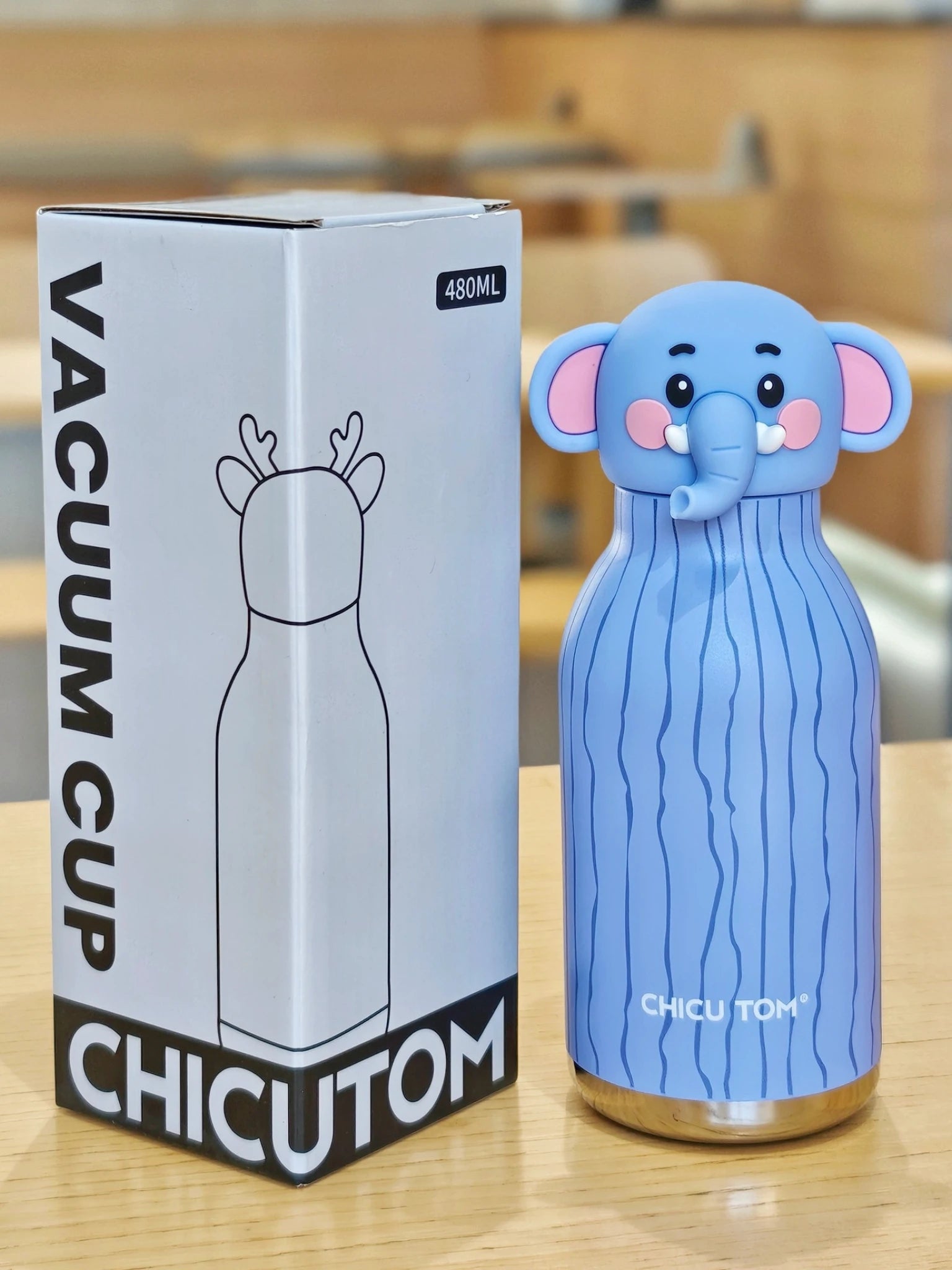 Creative Cartoon Animal Head Bottle 480ml – 9 Cute Designs