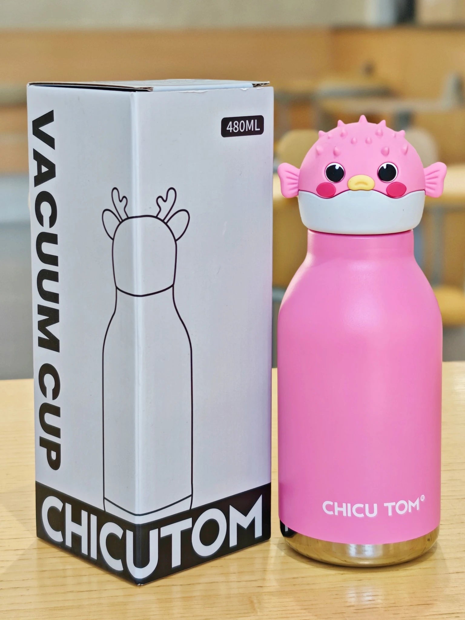 Creative Cartoon Animal Head Bottle 480ml – 9 Cute Designs